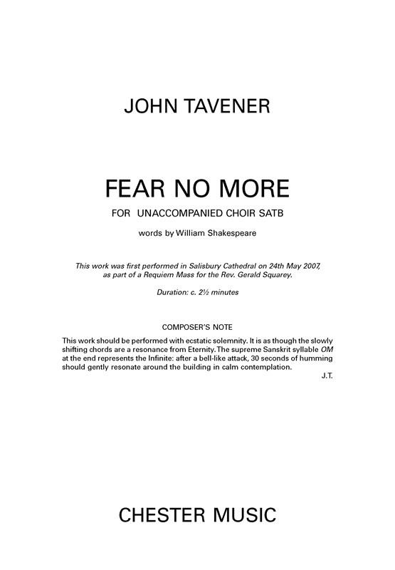 Fear No More